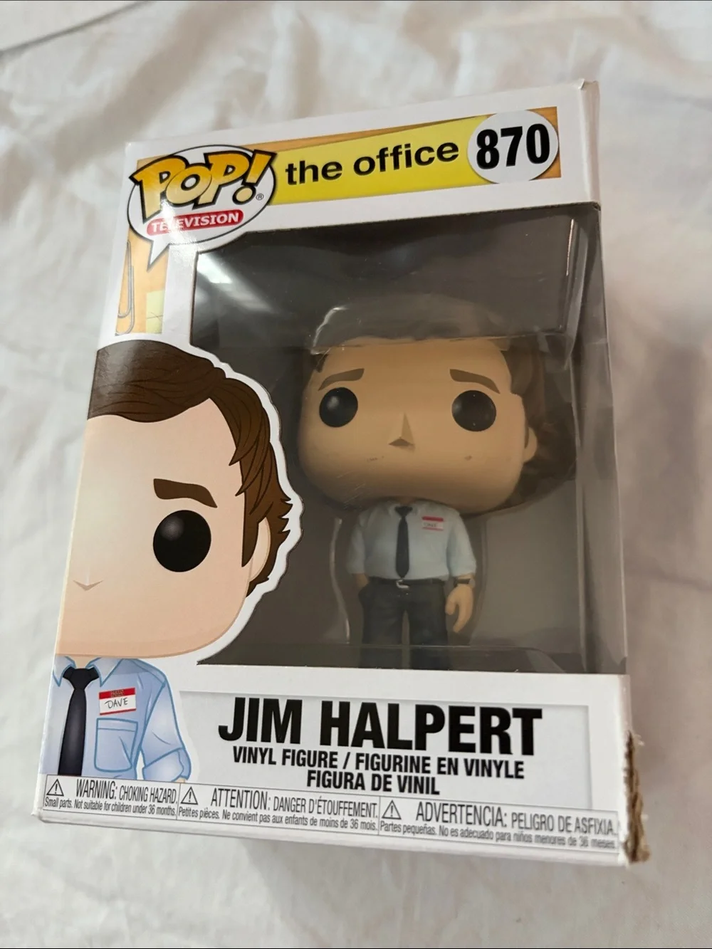 Funko Jim Halpert Pop! Figure - White Shirt, Blue Tie